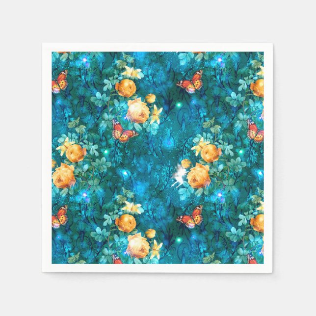 A Fairy in the Garden Series Design 11 Pappersservett (Framsidan)