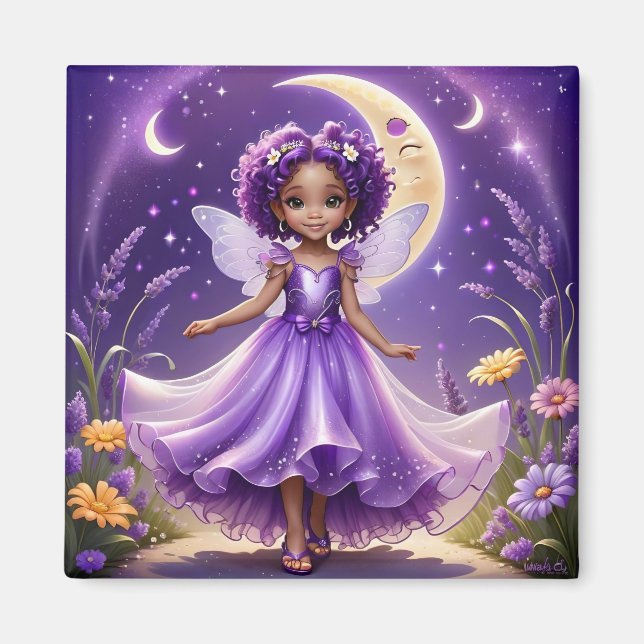 A Fairy - Lila Magnet (Framsidan)