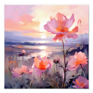A Fält i Dreams i Rosa Fototryck