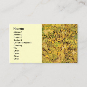A Fält i Gula blommor av Vincent van Gogh Visitkort