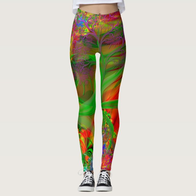 A Fält i Vild Flowers Psychedelic Leggings (Framsida)