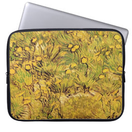 A Fält i Yellower Flowers, Vincent Van Gogh Laptop Sleeve
