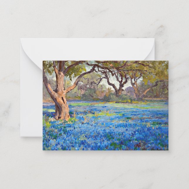 A Fält of Bluebonnets at Alamo Heights, 1919 Anteckningskort (Framsida)