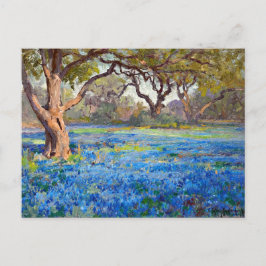 A Fält of Bluebonnets at Alamo Heights, 1919 Vykort