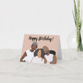 A Families Grattis på födelsedagen Tack Kort