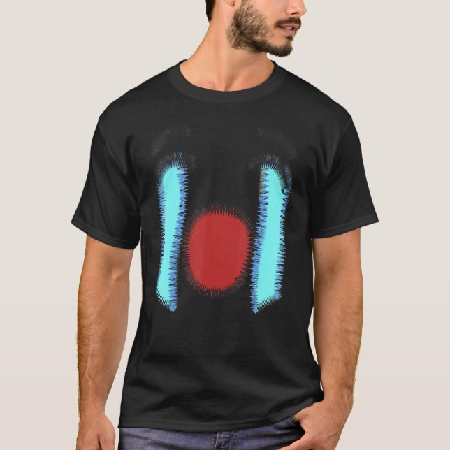 A FANTASTISK ABSTRAKT ANSIKTE T SHIRT (Framsida)