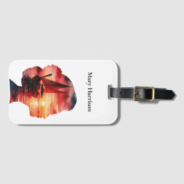 A fantasy journey on a sailboat at sunset bagagebricka