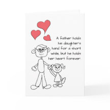 A Far håller sin dotter Hand