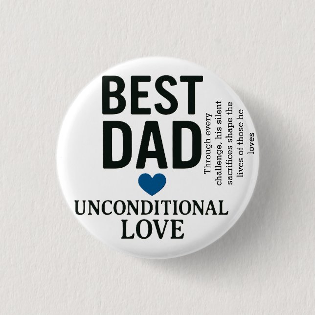 A far kärlek är en styrkefyr knapp (Framsida)