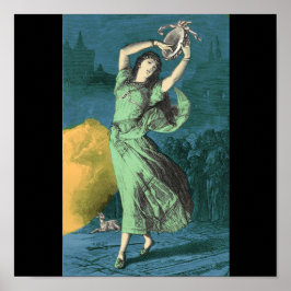 A Färg Illustration of Esmeralda Poster