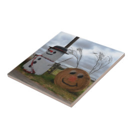 A Farmyard jul Ceramic Tile Kakelplatta