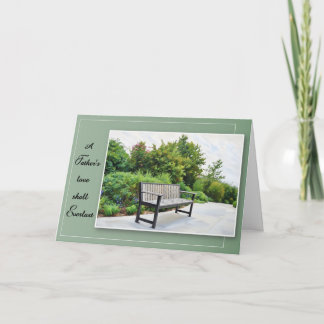 A Father's Love Shall Everlast - Sympathy Card Kort