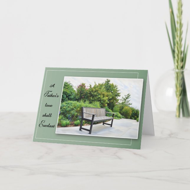 A Father's Love Shall Everlast - Sympathy Card Kort (Framsida)