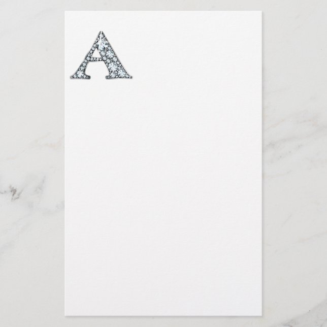 A Faux-"Diamond" Monogram Brevpapper (Framsida)