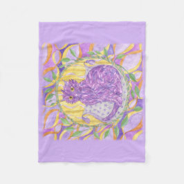 A Feathered Cat Fleecefilt