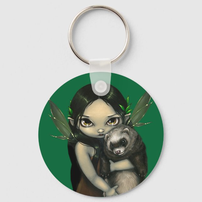 "A Ferret and Hans Fairy Keychain" Nyckelring (Framsida)