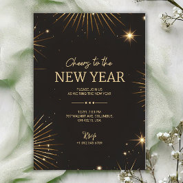 A festive new year's invitation card inbjudningar