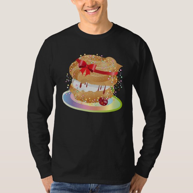 A filled wind bag with  bow illustration t shirt (Framsida)
