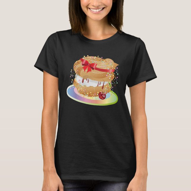 A filled wind bag with  bow illustration t shirt (Framsida)