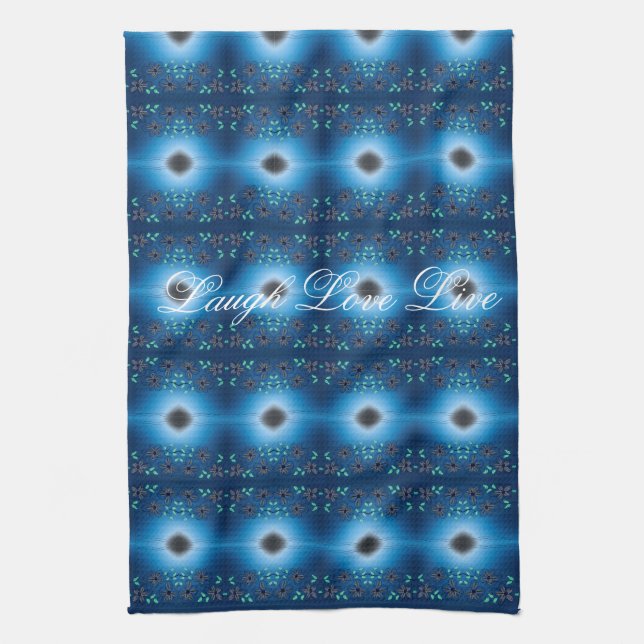 A Finare Blue and Black Tea Towel Kökshandduk (Vertikal)