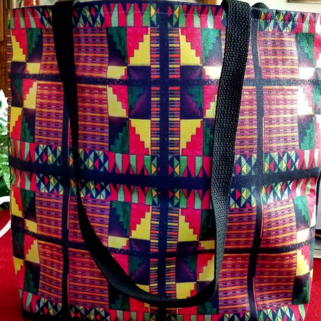 A Firande i det vackra afrikanska Färg Tygkasse (Beautiful African Colors Tote Bag)