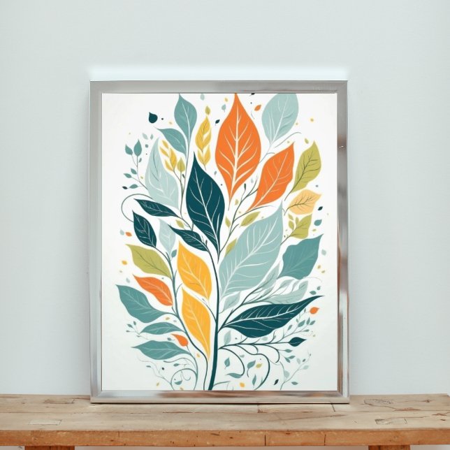 A Firande i Fall Foliage Fototryck (Skapare uppladdad)