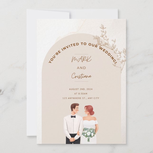 A FIRANDE i KÄRLEK Inbjudningar (Framsida)