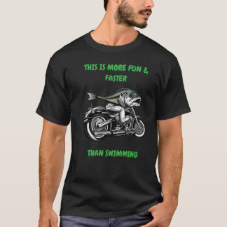 A Fisk på motorcykel T Shirt