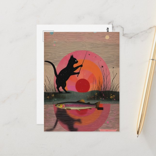 A Fiskekatt Vykort (Fram/Back In Situ)