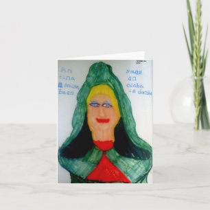 A Flame of a Woman (Irish Gaelic) Notecard Kort