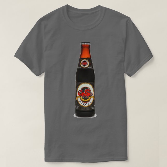 A Flaska i Dragon Stout-Roligten T Shirt (Design framsida)