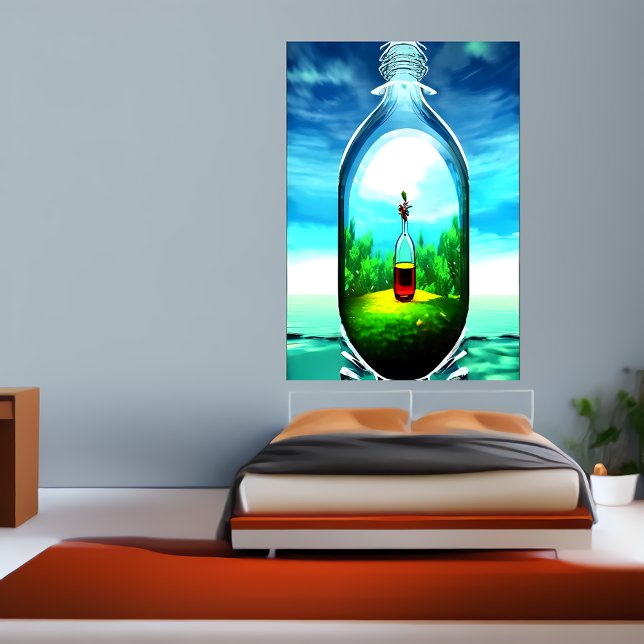 A flaska innanför flaska | AI Art Poster (Skapare uppladdad)