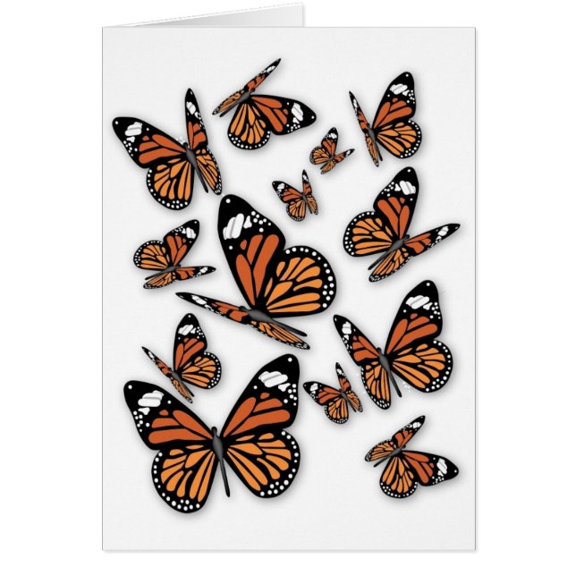 A Flight of Butterflies Hälsningskort (Framsidan)