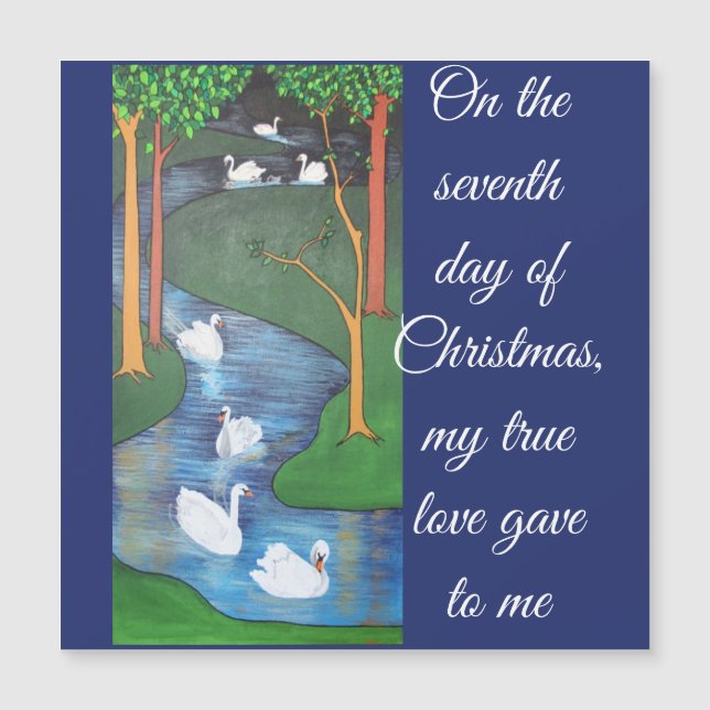 A Flock of Seven Swans-A-Swimming  (Framsida)