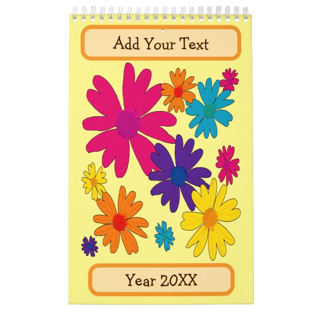 A floral bed of daisy flowers  kalender (Omslag)