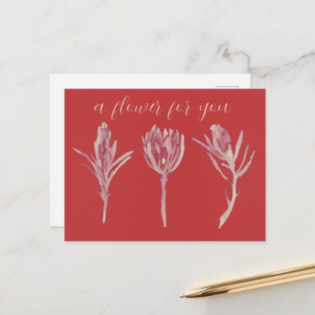 A flower for you vykort (Fram/Back In Situ)