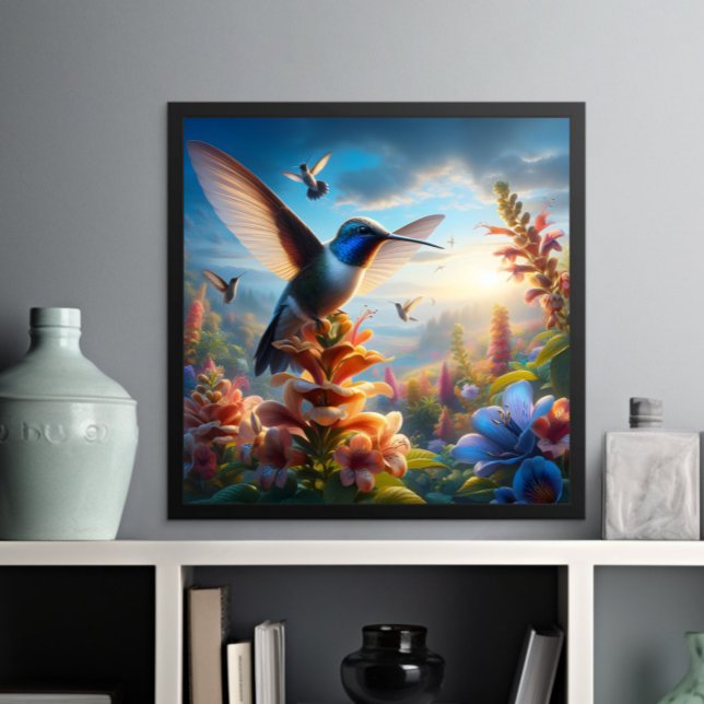 A Fluttering Hummingbird: Nature Dance Poster (Skapare uppladdad)