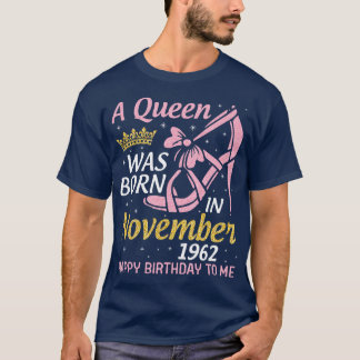 A föddes i november 1962 Grattis på födelsedagen t Shirt