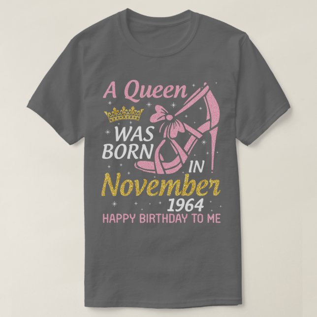 A föddes i november 1964 Grattis på födelsedagen t Shirt (Design framsida)