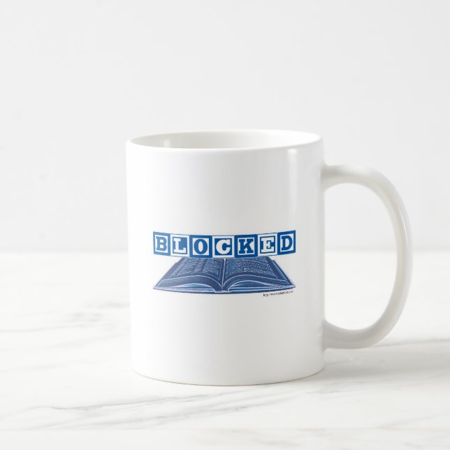 A Fodral i Writer Block Funny Author Slogan Kaffemugg (Höger)