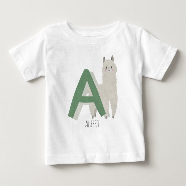 A för Alpaca T Shirt (Framsida)