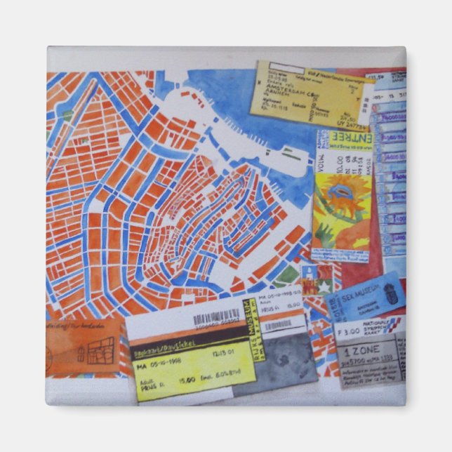 A för Amsterdammagnet Magnet (Framsidan)