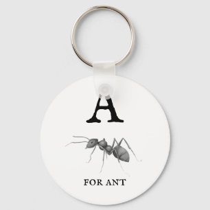 A för Ant Nyckelring
