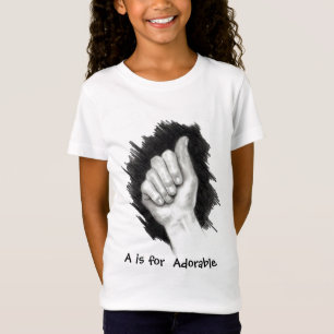 A FÖR FÖRTJUSANDE, ASL FINGERSPELL T-SHIRT