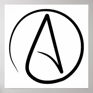 "A" för teism Poster