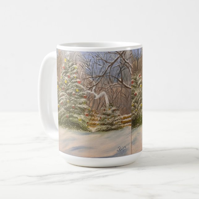 A Forest Jul, av Gary Poling Kaffemugg (Framsida vänster)