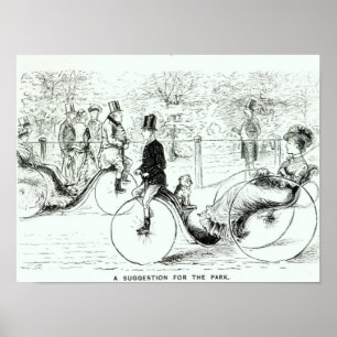 A Förslag till park", 1879 Poster
