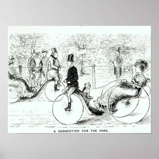 A Förslag till park", 1879 Poster (Framsidan)