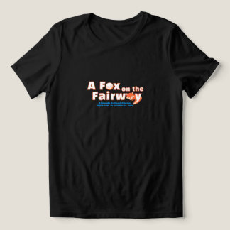 "A" Fox on the Fairway - Womens - Black Shirt T