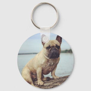 A Fransk Bulldog Nyckelring